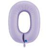 Grabo Folienballon Zahl 0 Lila 102 cm