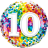 Qualatex Folienballon 10 Happy Birthday 46 cm