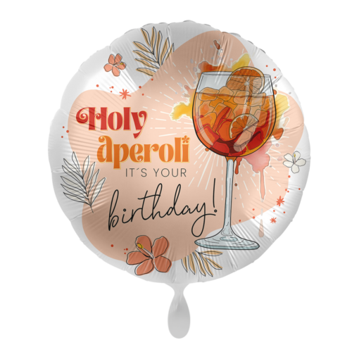 Premioloon Folienballon Holy Aperoli Birthday 43 cm