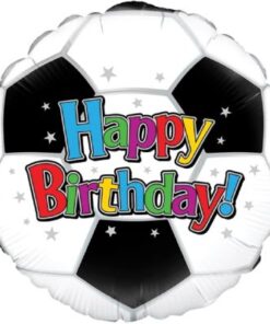 OaktreeUK Folienballon Fußball Happy Birthday 45 cm