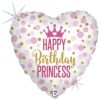 Grabo Folienballon Herz Happy Birthday Princess 46 cm