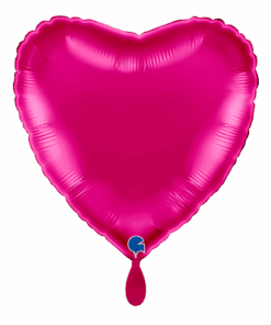 Grabo Folienballon Herz Magenta 46 cm