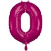 folienballon zahl 0 pink 86 cm