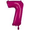 folienballon zahl 7 pink 86 cm