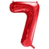 folienballon zahl 7 rot 86 cm