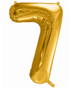 folienballon zahl 7 gold 86 cm