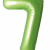 folienballon zahl 7 grün 86 cm