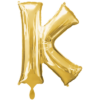 Folienballon Buchstabe K Gold XXL