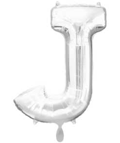 Folienballon Buchstabe J Silber XXL