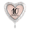 Folienballon 10 Happy Birthday 43 cm