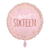 Folienballon Sweet Sixteen 43 cm
