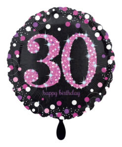 Folienballon 30 Happy Birthday 45 cm