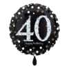 Folienballon 40 Happy Birthday 45 cm