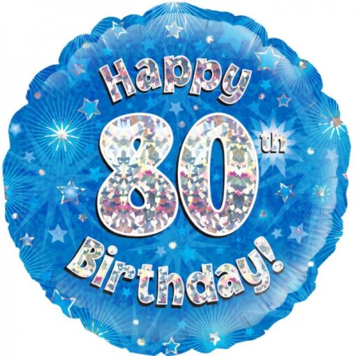 Folienballon Happy 80 th Birthday 45 cm