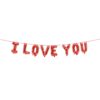 Folienballon I Love You Schriftzug Rot 210 cm