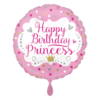 Folienballon Happy Birthday Pricess 43 cm