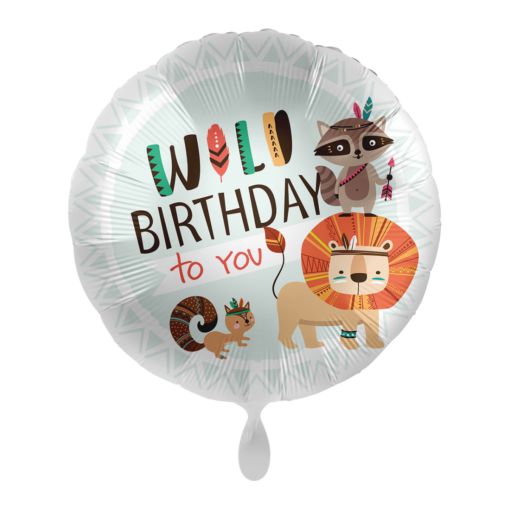 Folienballo Wild Happy Birthday 43 cm