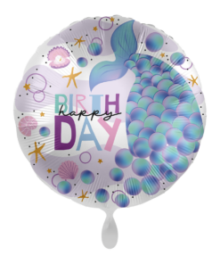 Folienballon Meerjungfrau Happy Birthday 43 cm