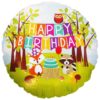 Folienballon Waldtiere Happy Birthday 46 cm