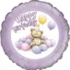 Folienballon Teddy Bär Happy Birthday 45 cm