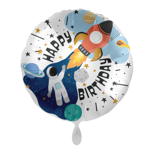 Folienballon Astronaut Happy Birthday 43 cm