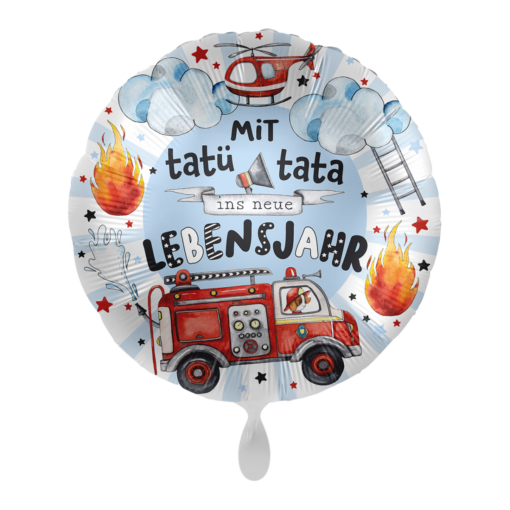 Folienballon Feuerwehr Tatü Tata 43 cm
