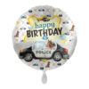 Folienballon Polizei Happy Birthday 43 cm