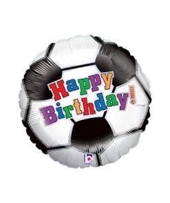 Folienballon Fußball Happy Birthday 46 cm