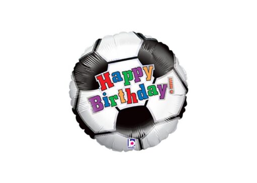 Folienballon Fußball Happy Birthday 46 cm