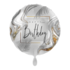 Folienballon Silber Happy Birthday 43 cm