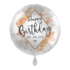 Folienballon Happy Birthday Lebe Liebe Lache 43 cm
