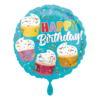 Folienballon Cupcake Happy Birthday 45 cm