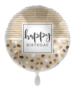 Folienballon Gold Happy Birthday 43 cm