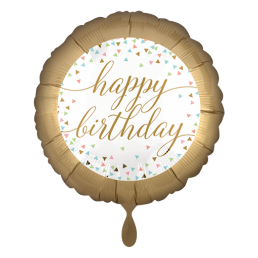 Folienballon Happy Birthday 45 cm