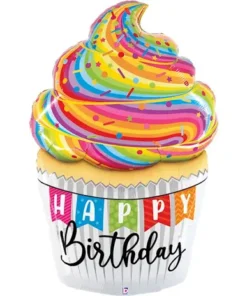 Folienballon Cupcake Happy Birthday 142 cm