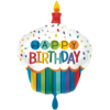 Folienballon Cupcake 91 cm Happy Birthday