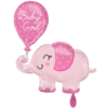 Folienballon Baby Girl Elefant 78 cm
