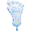 Folienballon It's A Boy 82 cm Fuß