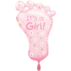 Folienballon It's A Girl Fuß 82 cm