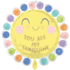 Folienballon Sonne You Are My Sunshine 66 cm