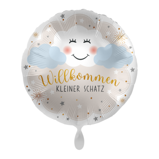 Folienballon Willkommen Kleine Schatz 43 cm