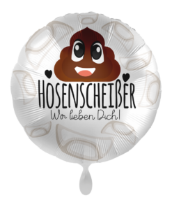 Folienballon Hosenscheißer Wir Lieben Dich 43 cm