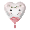 Folienballon Herz Braut 43 cm