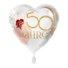 Folienballon Gold Hochzeit 50 Jahre 43 cm