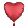 Folienballon Herz Satin Rot 43 cm