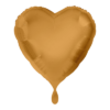 Folienballon Herz Gold 43 cm