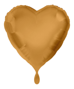 Folienballon Herz Gold 43 cm