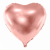 Folienballon Herz Roségold 61 cm