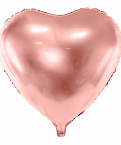 Folienballon Herz Roségold 61 cm