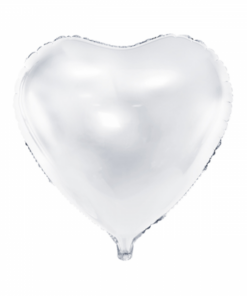 Folienballon Herz Weiß 45 cm